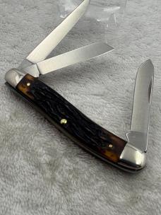 Schrade Uncle Henry 897UH 3 Blade Medium Size Stockman Made In USA (#77)