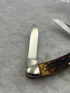 Schrade Uncle Henry 897UH 3 Blade Medium Size Stockman Made In USA (#77)