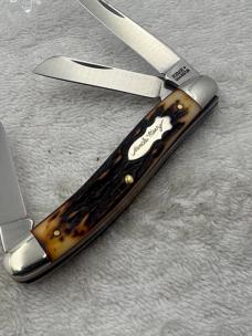 Schrade Uncle Henry 897UH 3 Blade Medium Size Stockman Made In USA (#77)