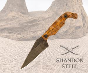 Stroup Knives Bravo 5 Fixed Knife 35quot 1095HC Steel Full Blade Rosewood Handle