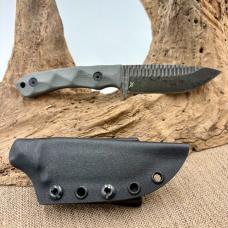 Stroup Knives GP2 Grey G10 Fixed Blade Knife Kydex Sheath with Belt Clip USA NIB