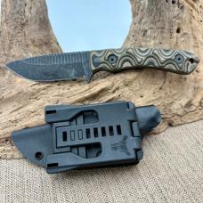 Stroup Knives GP2 Fixed Knife 3.75" 1095HC Steel Full Blade Camo G10 Handle USA