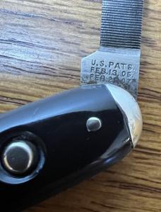 SCHRADE CUT CO WALDEN NY SAFETY PUSH BUTTON POCKET KNIFE - 3 3/8" CLOSED 