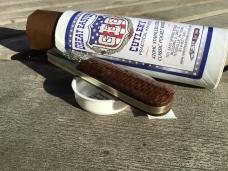 Great Eastern Cutlery 862125SS Boomtown Barlow Stainless Steel Brown Burlap Micarta