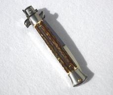 NEW FRANK BELTRAME 9" GENUINE STAG BAYONET BLADE ITALIAN STILETTO