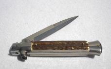 NEW FRANK BELTRAME 9" GENUINE STAG BAYONET BLADE ITALIAN STILETTO