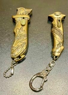 Pair of Mini Keychain Double-Action OTFs