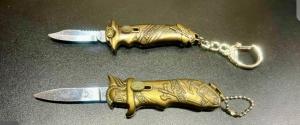 Pair of Mini Keychain Double-Action OTFs
