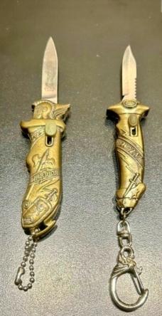 Pair of Mini Keychain Double-Action OTFs
