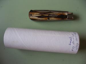 GREAT EASTERN NORTHFIELD 72 SCOUT SQUARE END TRAPPER BURNT STAG 158