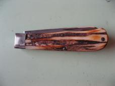 GREAT EASTERN NORTHFIELD 73 SCOUT SQUARE END TRAPPER BURNT STAG #158