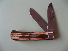 GREAT EASTERN NORTHFIELD 73 SCOUT SQUARE END TRAPPER BURNT STAG #158