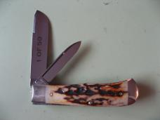 GREAT EASTERN NORTHFIELD 73 SCOUT LONG PULL JACK BURNT STAG #12