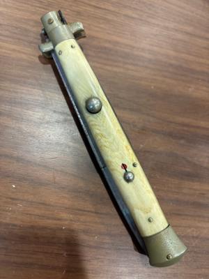 Rare Brass Lined 13 Coricama with Exquisite Aged Blonde Horn and Perfect Patina