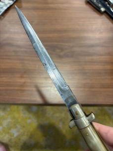 Rare Brass Lined 13” Coricama with Exquisite Aged Blonde Horn and Perfect Patina