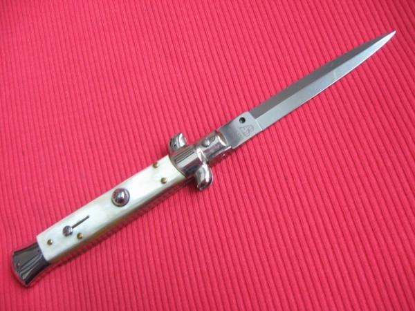 NEW ARMANDO BELTRAME 9" White Horn ITALIAN STILETTO Knife