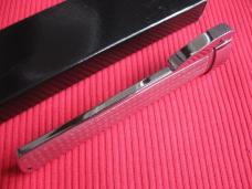 Older Chrome Plated Gravity Machined Handle OTF Knife