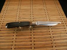 SCHRADE OLD TIMER 97OT BUZZSAW TRAPPER VINTAGE U.S.A. MADE HIGH CARBON STEEL POCKET KNIFE & SHEATH