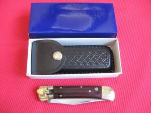 Vintage Folding Hunter Leverlock Switchblade Knife - New Old Stock