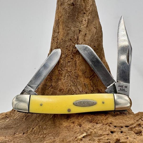Case XX Pocketknife 1970 3347hp Smooth Yellow Synthetic Handle Stockman (12)