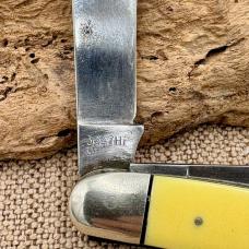 Case XX Pocketknife 1970 3347hp Smooth Yellow Synthetic Handle Stockman (12)