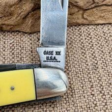 Case XX Pocketknife 1970 3347hp Smooth Yellow Synthetic Handle Stockman (12)