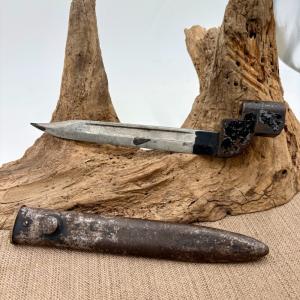 British Enfield No 9 MK1 Blade Bayonet With Scabbard Look RARE VINTAGE