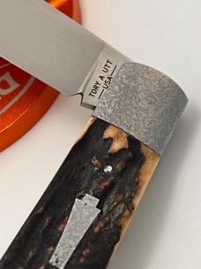 SACRED BEAR "TORY UTT" CUSTOM STAG BOY'S BARLOW CPM 154 KNIFE