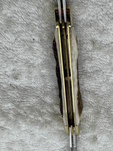 Hen & Rooster C Bertram Stag Handle 4 Blade Congress  214-DS Pocket Knife (#85)