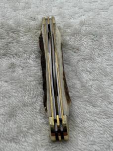 Hen & Rooster C Bertram Stag Handle 4 Blade Congress  214-DS Pocket Knife (#85)