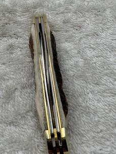 Hen & Rooster C Bertram Stag Handle 4 Blade Congress  214-DS Pocket Knife (#85)