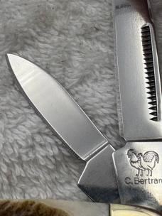Hen & Rooster C Bertram Stag Handle 4 Blade Congress  214-DS Pocket Knife (#85)