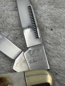 Hen & Rooster C Bertram Stag Handle 4 Blade Congress  214-DS Pocket Knife (#85)