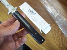 A.G.A. Campolin Italian 9" Dominus African Black Ebonywood Swedgey Blade UNUSED W/Orig. Box
