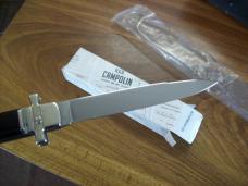 A.G.A. Campolin Italian 9" Dominus African Black Ebonywood Swedgey Blade UNUSED W/Orig. Box