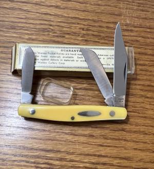  VINTAGE '74-'81 SCHRADE NY USA 835Y POCKET KNIFE & TUBE / BOX - NOS