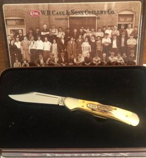 New in tin Case Stag Mini Copperlock 