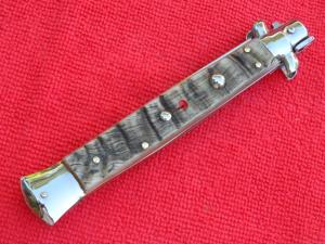  New R.Beltrame 11"  Italian Stiletto Rams-Horn Handles- SS Bayonet Blade II