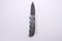 Boker Kalashnikov Dagger Automatic Knife Black Aluminum Used (Smokewash D2)
