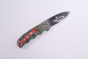 Boker Warhawk Kalashnikov Dagger Automatic Knife Green (3.25" Black D2)