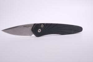 Pro-Tech Half-Breed Automatic Knife Black 3D Wave (1.95" Stonewash) 3636