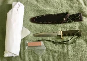 Randall Made Knife Model 16-7 “ Diver Knife Green Micarta New