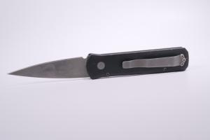 Pro-Tech Godson Automatic Knife Black Aluminum (3.2" Bead Blast) 720