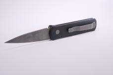 Pro-Tech Godson Automatic Knife Black Aluminum (3.2" Bead Blast) 720