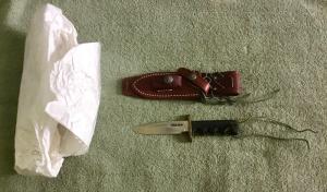Randall Made Knife Mini Model 14 Attack Knife Black Micarta SN # 967 New
