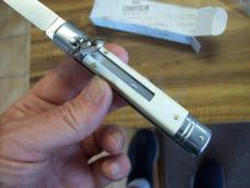 A.G.A. Campolin 8" Lever Maniago, Italy GO-55020-HB Gen. Honey Horn UNUSED W/Box