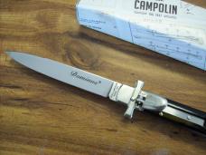 A.G.A. Campolin Italian 9" Dominus Brazilian Horn "Black Beauty" Swedgey Blade UNUSED W/Orig. Box