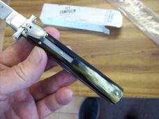 A.G.A. Campolin Italian 9" Dominus Brazilian Horn "Black Beauty" Swedgey Blade UNUSED W/Orig. Box