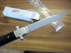 A.G.A. Campolin Italian 9" Dominus Brazilian Horn "Black Beauty" Swedgey Blade UNUSED W/Orig. Box