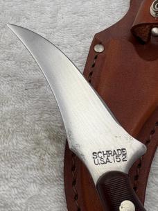 Schrade Old Timer 152 Fixed Blade Sheath Knife Made In USA